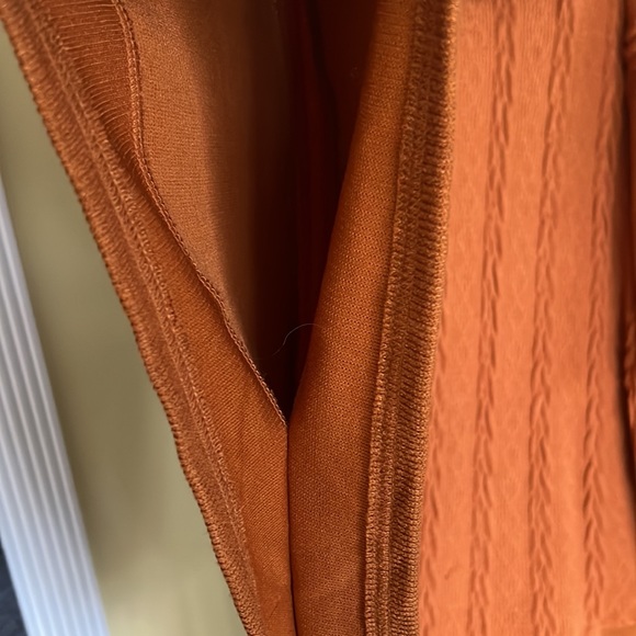 Circular Cowl Neck Cable Knit Poncho Sweater Sz XL (runs big) - Picture 4 of 12